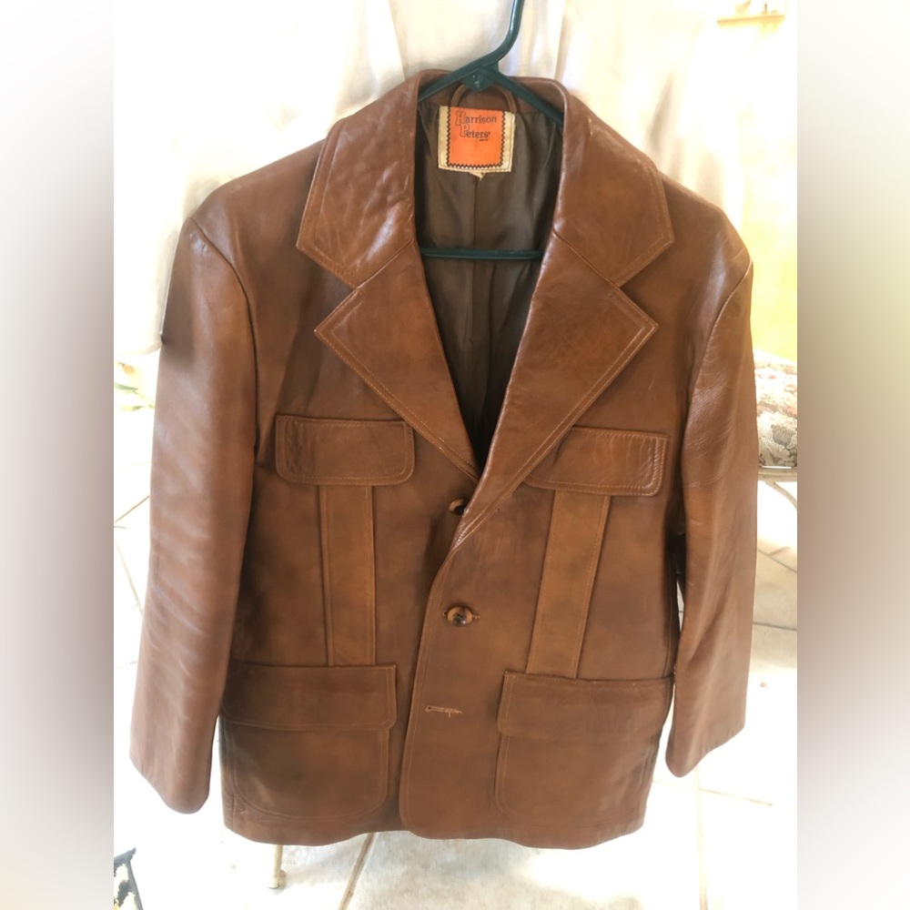 Custom made leather jacket made in London England